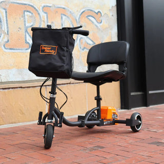 SuperHandy Passport Mobility Scooter OG - 48V 2Ah Battery, Lightweight (35 lbs), Foldable + Extra Battery