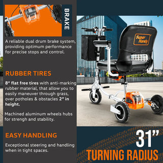 SuperHandy Mobility Scooter Plus - 48V 2Ah Battery, 330Lb Max Weight