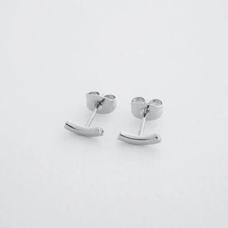 Tiny Arc Stud Earrings - Final Sale