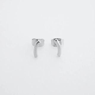 Tiny Arc Stud Earrings - Final Sale