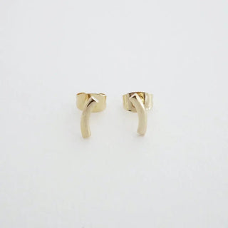 Tiny Arc Stud Earrings - Final Sale