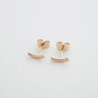 Tiny Arc Stud Earrings - Final Sale