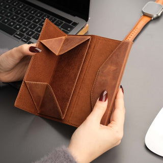 Triangle Leather Glasses Case – Vintage Eyewear Holder