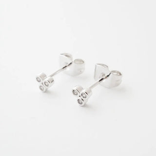 Trinity Crystal Stud Earrings