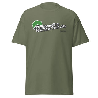 Skateboarding will kick your ass - Unisex classic tee