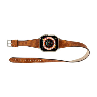 Vail Double Tour Leather Bands for Apple Watch 9, Ultra 2 and SE