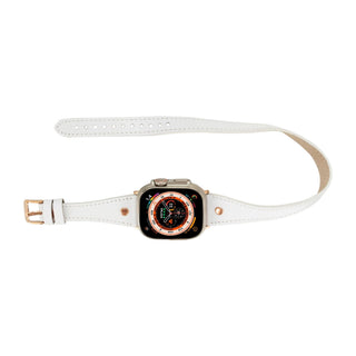 Vernon Double Tour Leather Bands for Apple Watch 9, Ultra 2 and SE