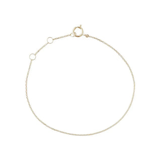 Whisper Thin Chain Bracelet, 14k Gold