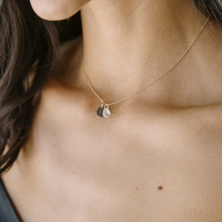 Karma Crystal + Disc Necklace
