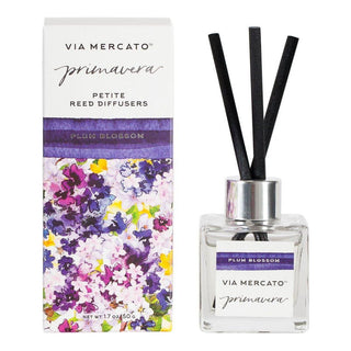 Via Mercato Primavera Plum Blossom Petite Reed Diffusers 1.7oz